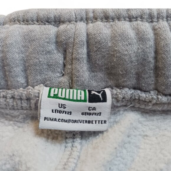 Puma Youth Boys Sweatpants Lot – Size L (10-12) – Gray/Black + Black/White, EUC - Picture 8 of 15